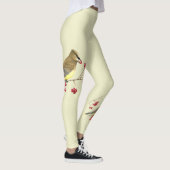 Cedar Waxing Bird Art Leggings (Rechts)