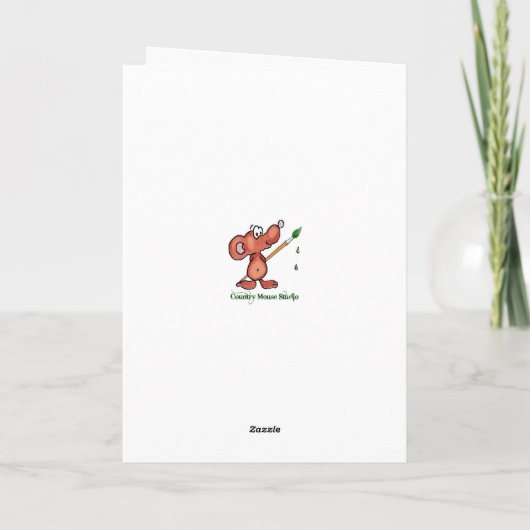 Cedar Waxing Bird Custom Name Birthday Kaart (Achterkant)