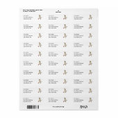 Cedar Waxing Etiket (Full Sheet)
