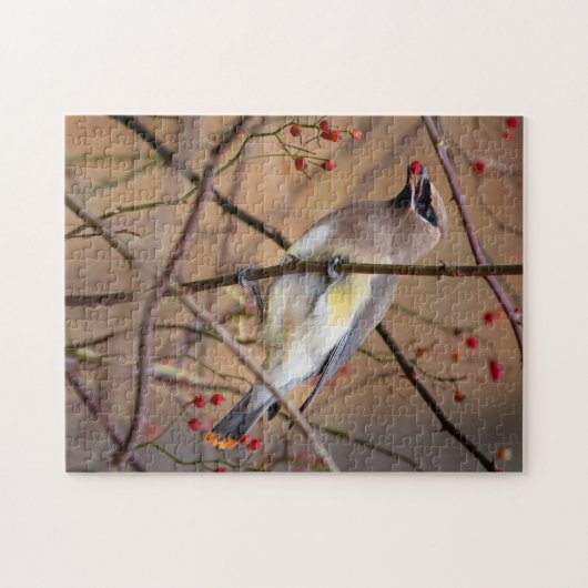 Cedar Waxing | Jigzaag Puzzle Legpuzzel (Horizontaal)