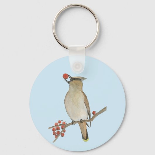 Cedar Waxing Sleutelhanger (Voorkant)