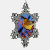 Cedar Waxing Tin Sneeuwvlok Ornament (Links)