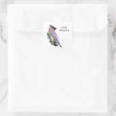 Cedar Waxing Vierkante Sticker (Tas)