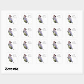 Cedar Waxing Vierkante Sticker (Vel)