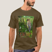 Cedar Waxwing Basic T-shirt (Voorkant)