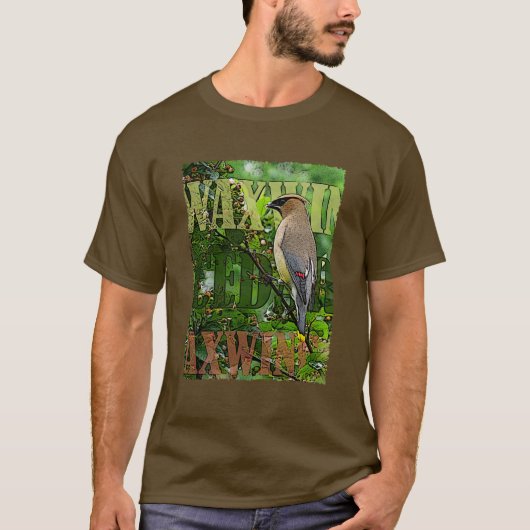 Cedar Waxwing Basic T-shirt (Voorkant)