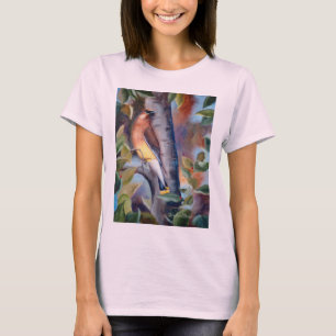 Cedar Waxwing Dames T-shirt