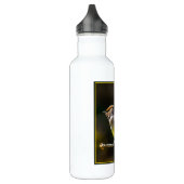 Cedar Waxwing zangvogel origineel wilde vogel foto Waterfles (Links)