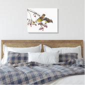 Cedar Waxwings Canvas Afdruk (Insitu (Slaapkamer))
