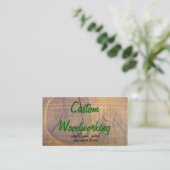 Cedar Wood Knot Foto Visitekaartje (Staand voorkant)