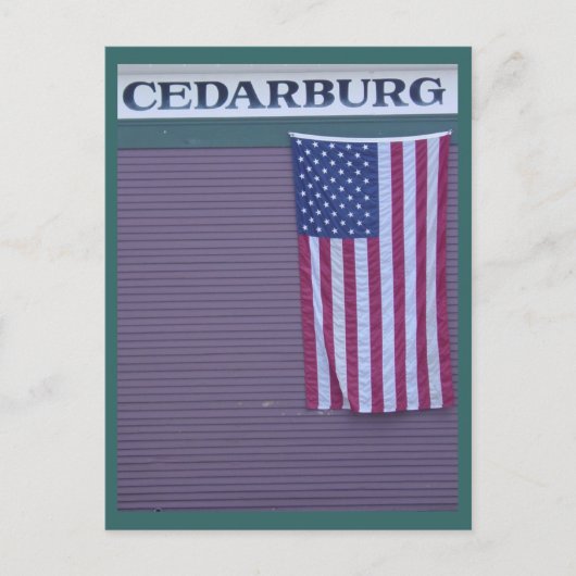 Cedarburg Flag Briefkaart (Voorkant)