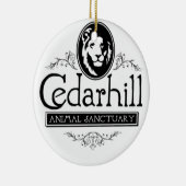 Cedarhill Lion Keramisch Ornament (Rechts)