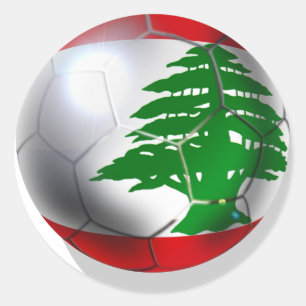 Cedars football voetbalteam vlag bal ronde sticker