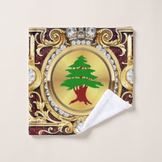 Cedars van Libanon Bad Handdoek (Wasdoekje)