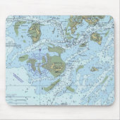 Ceder Keys Florida Nautical Chart Muismat (Voorkant)