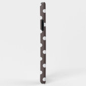 Cèdre Brown Polka Dot Coque-Mate coque iphone (Dos/Droite)