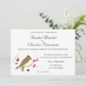 Cèdre cirage Faire-part de mariage d'art (Debout devant)