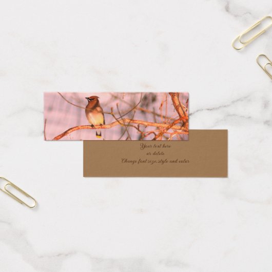 Cèdre cirage Oiseau Nature Mini Signet (Bureau)