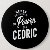 Cedric Persoonlijke naam Birthday Gift Ronde Button 6,0 Cm (Voorkant)