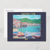 Cefalù Beach - briefkaart (Voorkant / Achterkant)