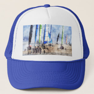 Cefn Sidan Blokart Racenwedstrijd Trucker Pet