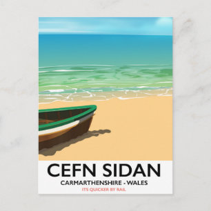 Cefn Sidan, Carmarthenshire wales  spoorwegen Briefkaart