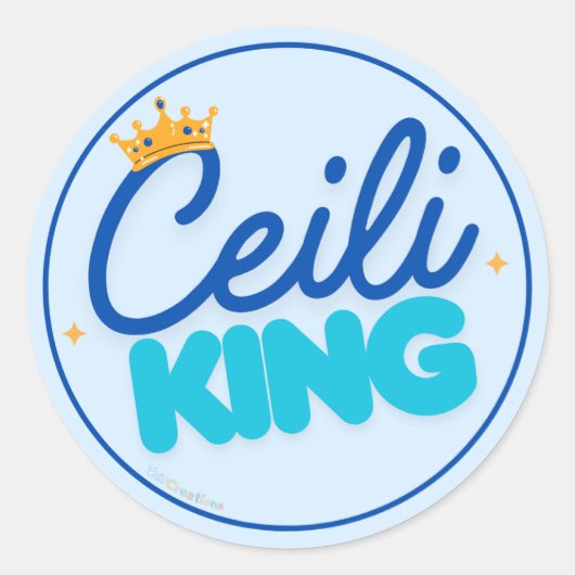 Ceili King Ronde Sticker (Voorkant)