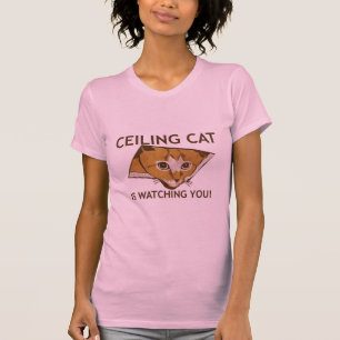 Ceiling Cat kijkt naar je. - Gepersonaliseerd T-shirt
