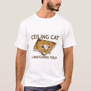 Ceiling Cat kijkt naar je. - Gepersonaliseerd T-shirt