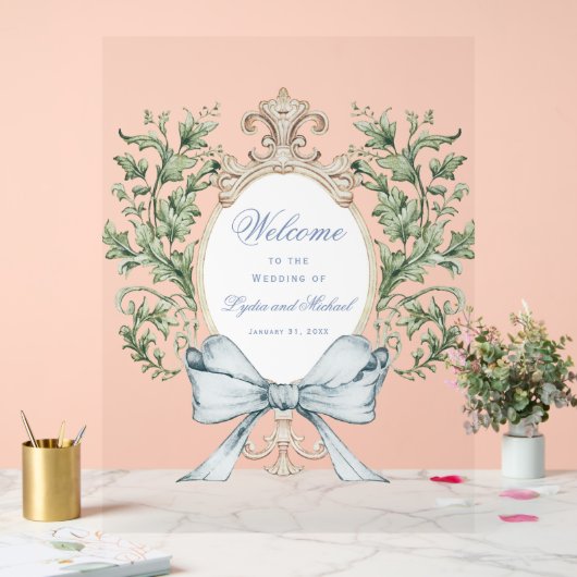 Ceinture à feuilles avec Mariage à mâchoires Bienv (Mariage)