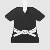 Ceinture blanche de karaté personnalisée (dos)
