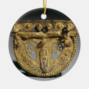 Ceinture-boucle avec la décoration granulée,