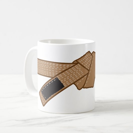 ceinture Brown djiujitsu tasse à café (Devant gauche)