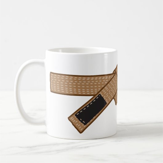 ceinture Brown djiujitsu tasse à café (Gauche)