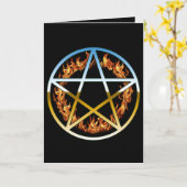 Ceinture de feu Carte de voeux pliée (Fleur jaune)