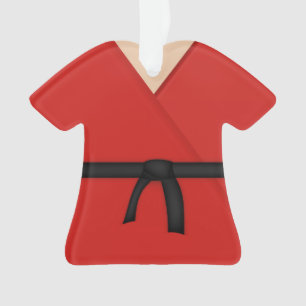 Ceinture noire Uniforme Rouge Karate