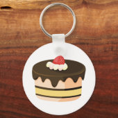 Cek en aardbei sleutelhanger (Voorkant)