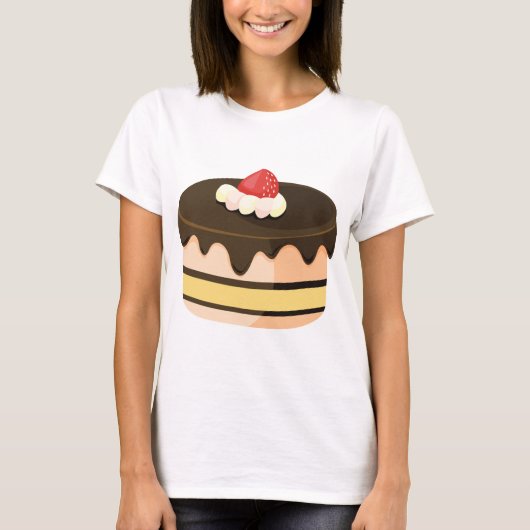Cek en aardbei t-shirt (Voorkant)
