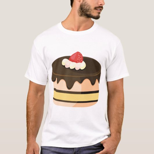 Cek en aardbei t-shirt (Voorkant)