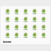 Cel-lery Phone Funny Celery Veggie Pun Ronde Sticker (Vel)