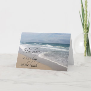 CEL ONS JUBILEUM OP DE BEACH-KAART KAART
