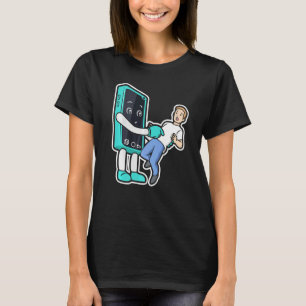 Cel-teledict-kleding smartphone-indicatie Rev. T-shirt