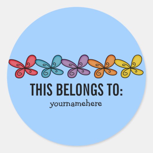 CELA APPARTIENT À BONS Stickers Fleur Doodle (Devant)