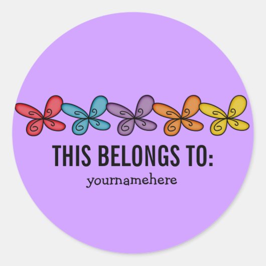 CELA APPARTIENT À BONS Stickers Fleur Doodle (Devant)