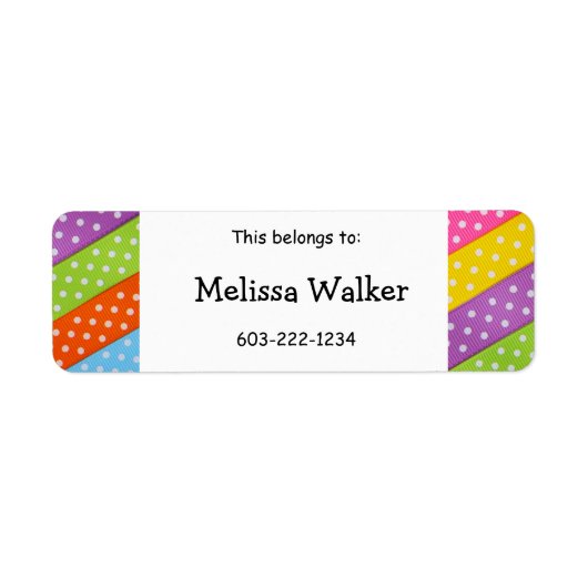 "Cela appartient à" Nom personnalisé Sticker pour  (Devant)