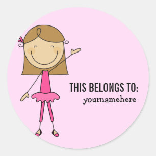 CELA APPARTIENT À Sticker Girly Ballerina