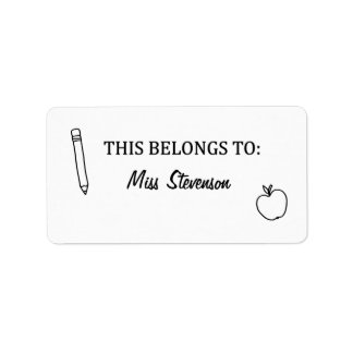 Cela appartient aux Étiquettes, Stickers Enseignan