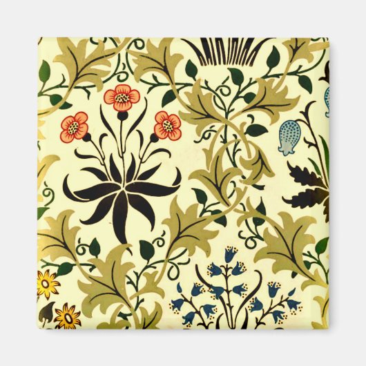 Celadine, vintage William Morris motif, Magnet (Devant)