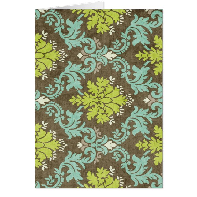  Celadon en Aqua Damask (Voorkant)