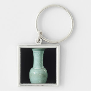 Celadon glazen vase, Yuan Dynasty Sleutelhanger